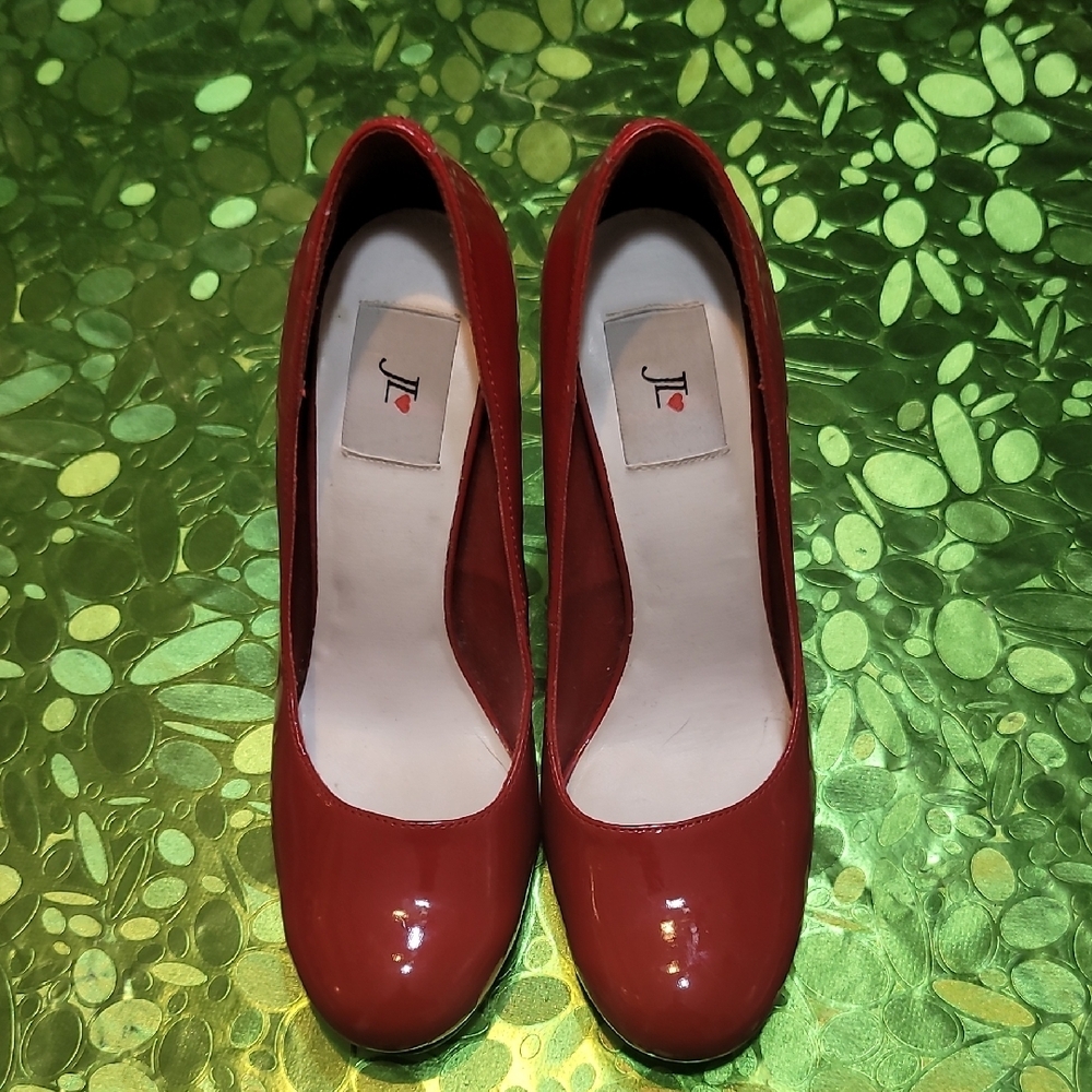 JL Round Toe 3.5" Stacked Heel Shoes